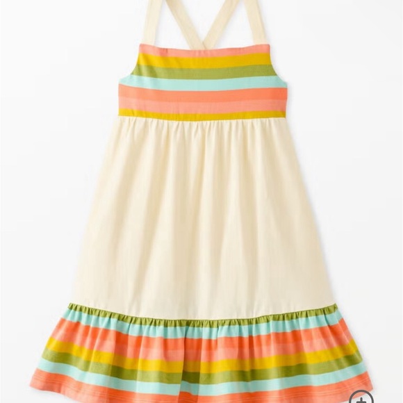 Hanna Anderson Colorful Striped cross back Kids Dress - Picture 1 of 5
